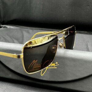 Maui Jim Compass Sunglasses - Gold